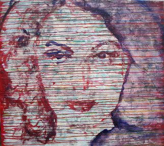 Bert Maurits; Hedy Lamarr, 2015, Original Mixed Media, 125 x 110 cm. Artwork description: 241 Portrait based on a picture of Hedy Lamar...