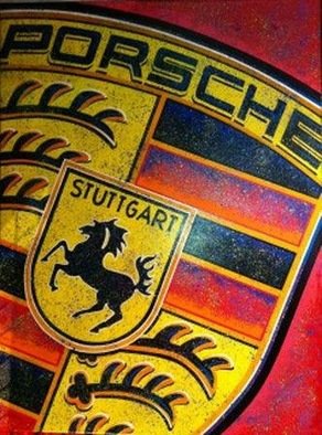 Bill Lopa, 'Porsche', 2017, original Printmaking Giclee, 30 x 40  x 1 inches. Artwork description: 1911 Porsche Logo...