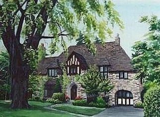 Bill Pullen; Summer At Home, 2002, Original Watercolor, 20 x 16 inches. Artwork description: 241  A commissioned house portrait of an early 1900s stone house in Toronto.  Painted on 300lb cotton paper.  ...