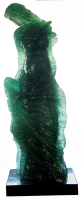 Tzipi Biran; A Pregnent Woman, 2014, Original Sculpture Glass, 35 x 85 inches. Artwork description: 241 A pregnent woman made of broken glass and resin.Differents transperity and colores, depend on the glass. ...