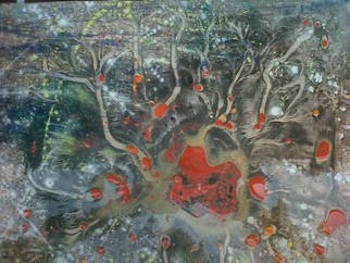Tobi Bolaji; A Thick Jungle, 2015, Original Mixed Media, 21.9 x 29 inches. Artwork description: 241  Abstract ...