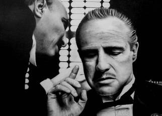 Vasile Boghici; The Godfather, 2017, Original Drawing Pencil, 45 x 35 cm. Artwork description: 241 Seller assumes all responsibility for this listing.  Exceptional quality pencil drawing. This is a detailed, hand drawn piece of art direct from the artist  myself . ...