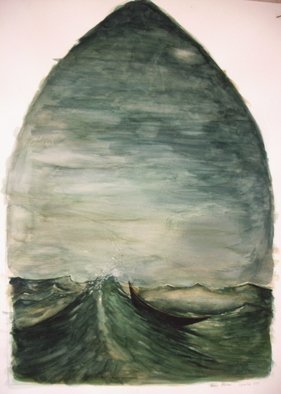 Bonie Bolen, 'Little Boat ', 2001, original Watercolor, 17 x 24  inches. 