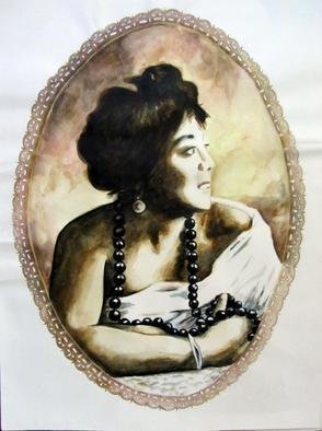 Bonie Bolen, 'Mamie Smith', 2000, original Watercolor, 12 x 18  inches. Artwork description: 3099    Commissioned portrait of Mamie Smith for The Blues, Jazz and Folk Music Society, Marietta, OH Original not for sale but please inquire if you would like to have a print.   ...
