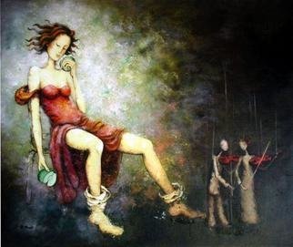 Branka Moser; Untitled, 2005, Original Painting Oil, 120 x 100 cm. 