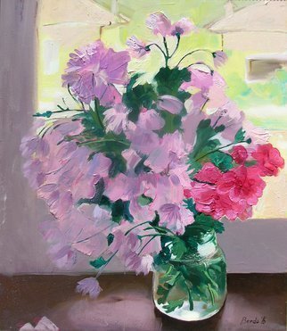 Brikena Berdo; Autumn Flowers, 2016, Original Painting Oil, 55 x 65 cm. 