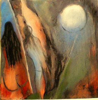 Bridget Busutil; The Rift , 2008, Original Pastel, 30 x 30 cm. Artwork description: 241  Series of 3 works on paper( Fabriano 240mg)pastel and inkgiven price is for the 3 pieces of 30cmx30cmthe rift occurring in our lives. ...