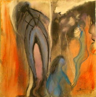 Bridget Busutil; The Rift 2, 2008, Original Pastel, 30 x 30 cm. Artwork description: 241  same as first one. ...