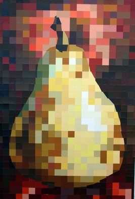 Carlos Tirado; Pear, 2011, Original Mixed Media, 48 x 72 inches. 