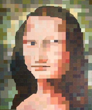 Carlos Tirado; After Mona Lisa, 2011, Original Mixed Media, 48 x 72 inches. 