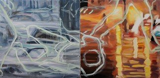 Caoimhghin Ocroidheain; Climate Chaos, 2015, Original Painting Oil, 120 x 60 cm. Artwork description: 241       oil on canvas      ...