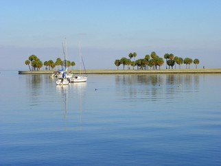 Carolyn Bistline; SAIL AWAY, 2012, Original Photography Color, 14 x 11 inches. Artwork description: 241  No Chop- the feeling  of Zen. Enjoy the tranquil, relaxing feel of the water on the bayfront.      ...