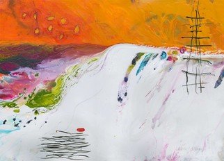 Christine Alfery; Tangerine Skies, 2017, Original Painting Acrylic, 40 x 30 inches. 
