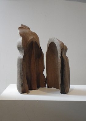 Cecile Tissot; Double Oratoire Vide, 2012, Original Sculpture Wood, 25 x 35 cm. Artwork description: 241  Portable, empty oratory to create own holy space.    ...