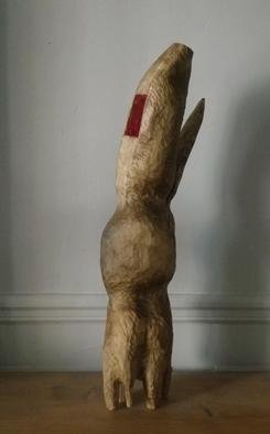 Cecile Tissot; Oratoire Vide En Hauteur, 2013, Original Sculpture Wood, 7 x 43 cm. Artwork description: 241  Empty oratory at a high place. Oratoire vide en hauteur.    ...