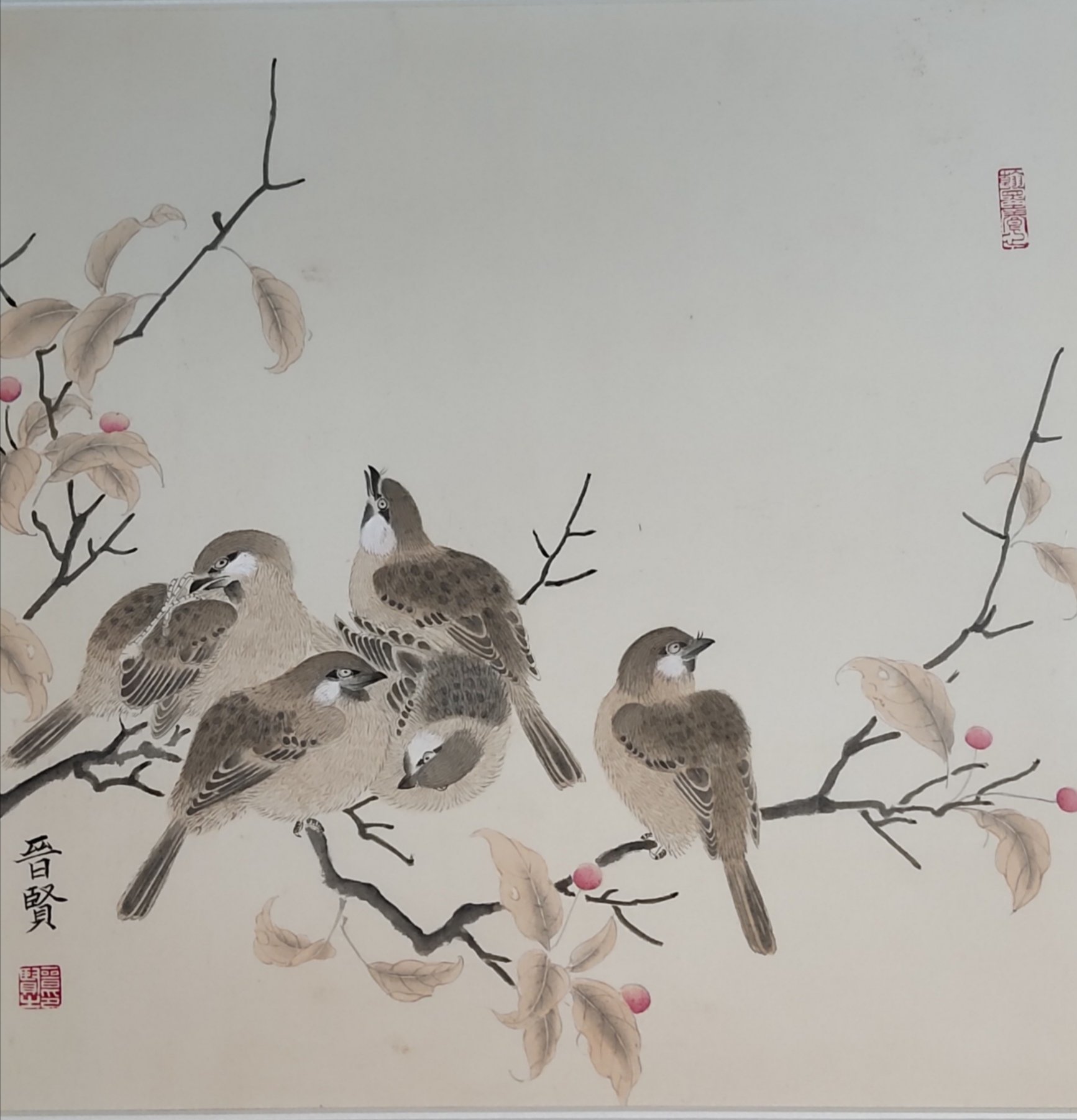 Jinxian Zhao ; Chinese Painting, 2019, Original Painting Ink, 24 x 21 inches. Artwork description: 241 This is meticulous painting , belong to one of chinese painting.  key on the brush line , difference to other type painting. ...