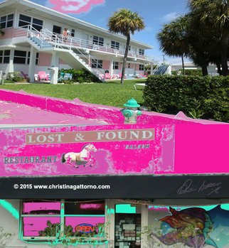 Christina Gattorno; Pink Vacation, 2012, Original Photography Color, 39 x 42 inches. Artwork description: 241  Conceptual Photographic ArtDigital print on archival paper. Mounted on Aluminum & Plexiglas    ...