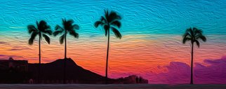 Carmella Grant; Mexican Summer Nights, 2019, Original Computer Art, 36 x 24 inches. Artwork description: 241 Mexican Trip through CaliSummer scene computer art of Oil Painting printed on Canvas Can be printed smaller. ...