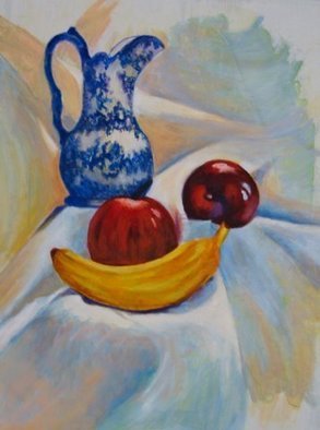 Dian Paura Chellis; Lifes Bounty, 2011, Original Painting Oil, 20 x 24 inches. Artwork description: 241     pitcher, fruit      ...