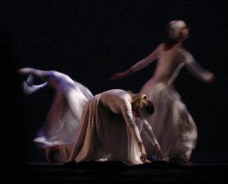 Cheryl Dodds; White Silk And A Lavender..., 2003, Original Photography Color, 20 x 16 inches. Artwork description: 241 Digital photography from May 2003 performance of Richland Academy. Mat and mounted on handmade paper, framed size 20X16.  ...
