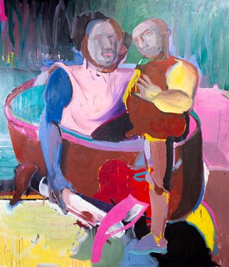 Rafal Chojnowski; I Was Talking To Marat, 2019, Original Painting Oil, 136 x 150 cm. Artwork description: 241 oil painting on canvas.  This is a World Series...