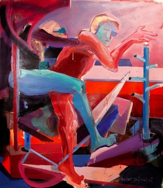 Rafal Chojnowski; Summer Is To Hot, 2019, Original Painting Oil, 132 x 147 cm. Artwork description: 241 oil painting on canvas.  This is a World Series...