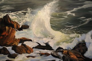 Christine Cousart; Majestic Ocean, 2020, Original Painting Acrylic, 60 x 48 inches. Artwork description: 241  ocean smashing on rocks, seascape, ocean scene, rocks and ocean, sea and rocks, waves smashing on rocks, waves ...