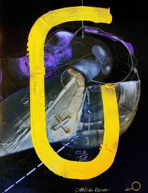 Christo Kasabov; DREAMER, 2012, Original Mixed Media, 72 x 56 inches. Artwork description: 241 Oil, acrylicand oil stick on canvas...