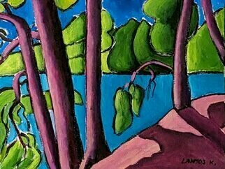 Krisztina Lantos; Rockwood Park8, 2023, Original Painting Acrylic, 20 x 16 inches. Artwork description: 241 Rockwood Park in Ontario is a wonderfulplace for walking, boating and painting. ...