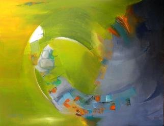 Clari Netzer; The Bridge, 2013, Original Painting Oil, 90 x 70 cm. Artwork description: 241      oil on canvas, expressionist, conceptual, contemporary, modern, colorful, green, grey, bridge, peace     ...