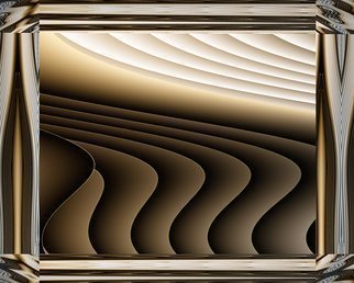 Cheryl Hrudka; 7849 The Landscape, 2018, Original Digital Art, 30 x 24 inches. Artwork description: 241 contemporary, abstract, minimal, landscape, browns, digital art, print on metal...