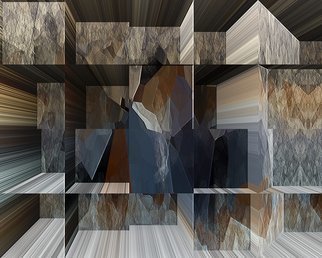 Cheryl Hrudka; Art In The Stone Closet, 2020, Original Digital Art, 30 x 24 inches. Artwork description: 241 A combination of architecture, texture and depth.  Limited edition of 5...