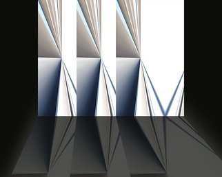 Cheryl Hrudka; Secret Cubbyholes, 2020, Original Digital Art, 30 x 24 inches. Artwork description: 241 This piece was a study in geometric s and lines with an emphasis on depth.  Limited edition of 5. ...