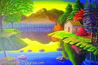 Clinton  Karter; A Home In Paradise, 2019, Original Painting Acrylic, 70 x 50 cm. Artwork description: 241 Beautiful painting...