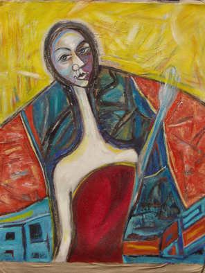 Klime Cocorovski; Yellow Elegance, 2007, Original Painting Oil, 62 x 75 cm. 