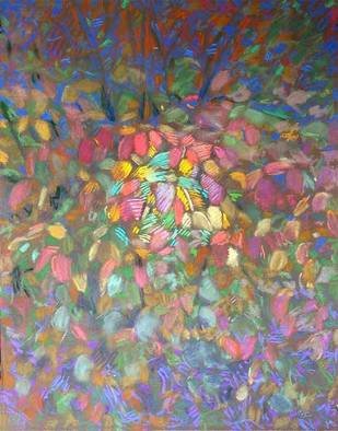 Bernard Collet; Leaves Ball, 2005, Original Pastel, 50 x 65 cm. 