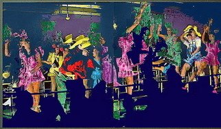 Marc Rubin; Harlem Nightclub 1949, 2008, Original Digital Art, 18 x 10 inches. Artwork description: 241 Giclee archival print based on 1949 photograph by unknown photographer. With 1