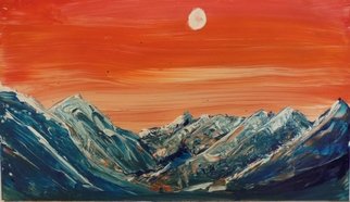 Edward Bolwell; Red Mountains, 2017, Original Painting Acrylic, 43 x 26 cm. Artwork description: 241 Acrylic on MDF...