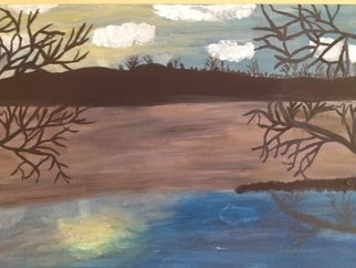 Lena Jones; Never Ending Water, 2015, Original Painting Acrylic, 16 x 12 inches. Artwork description: 241  This is painted from my own photo taken by three point creek in Millarville, Alberta, Canada. Done in Acrylic on canvas. ...