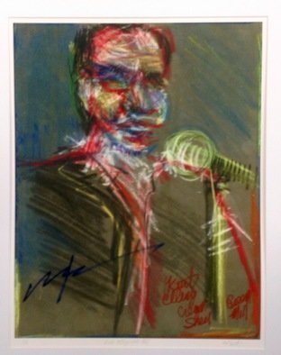 Sheri Smith, 'Kurt Elling At The Green Mill', 2014, original Printmaking Giclee, 17 x 22  inches. Artwork description: 1911 Giclee print of my Capturing Culture series...