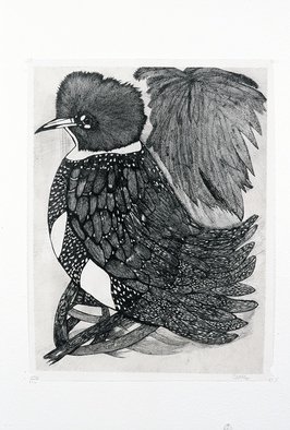 Chary Castro-Marin; TURN OF THE INK SERIES, 2006, Original Drawing Pen, 40 x 50 cm. Artwork description: 241  Tinta India sobre papel hecho a mano.      ...