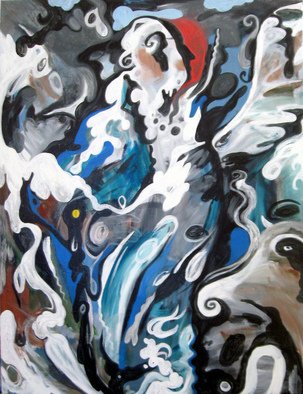 David Cuffari; Marleys Ghost, 2011, Original Painting Acrylic, 32 x 40 inches. 