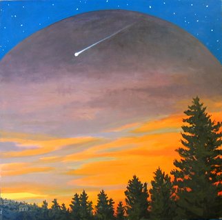 David Cuffari; Shooting Star, 2009, Original Painting Acrylic, 24 x 24 inches. 