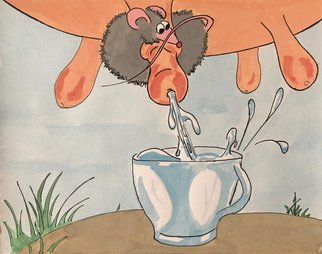 Bryan Mcfarland; Mischievous Mouse, 2002, Original Illustration, 12 x 9.5 inches. Artwork description: 241 An illustration of an especially mischievous mouse. ...