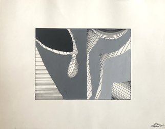 Bryan Mcfarland; Sorrow, 1996, Original Illustration, 14 x 11 inches. Artwork description: 241 An abstract face in ink and acrylic. ...