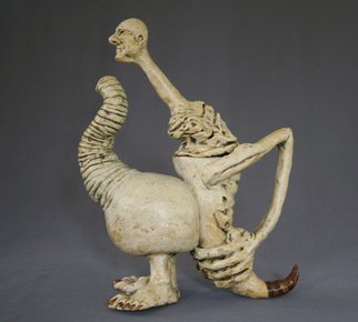 Dirk Dahl; Teapot, 2012, Original Ceramics Handbuilt, 6 x 13 inches. 