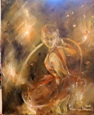 Marina Stewart; Fiery Dance, 2018, Original Painting Oil, 41 x 51 cm. Artwork description: 241 oil painp on canvas...