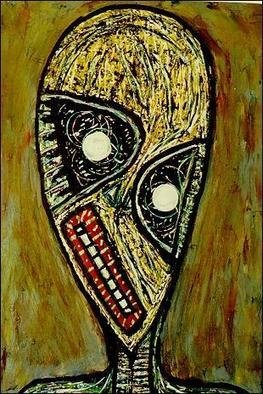Dan Beers Moreno; Alien In Cave, 2007, Original Painting Other, 20 x 28 inches. Artwork description: 241  alien, dan beers, painting ...