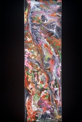 Dan Cope; Winged Baby Dragon, 2002, Original Painting Acrylic, 16 x 36 inches. Artwork description: 241       abstract art, digital print, fantasy, surreal, music       ...