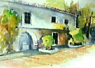 Daniel Clarke, 'Old Mill South View', 2015, original Watercolor, 11 x 15  x 0.5 inches. Artwork description: 8247  Old Mill South View is part of the Artist's San Marino series of paintings ...